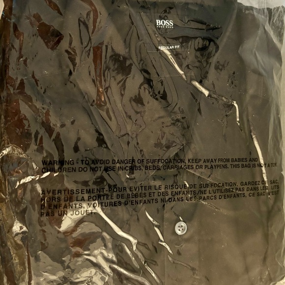 HUGO BOSS ENZO Regular Fit Button Down Dress Shirt 17.5 - Picture 2 of 6